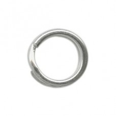 6mm Split Rings - White (Im Rhodium Plated Steel) - Pack of 24