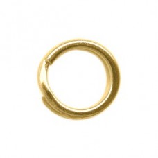 6mm Split Rings - Gold Plated