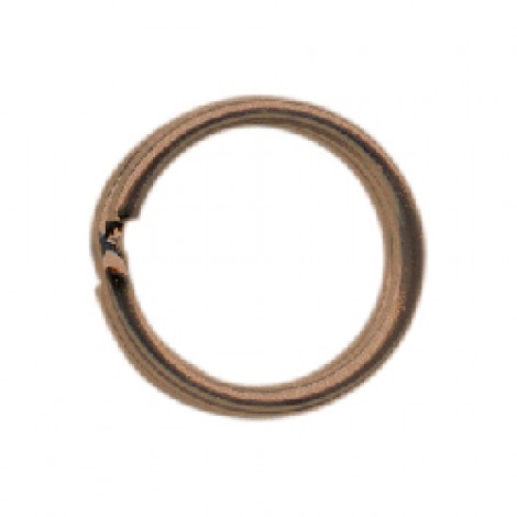9mm Antique Copper Plated Split Rings