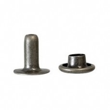 1/4" Ant Nickel Plated Small Steel Rapid Rivets - Pk 100