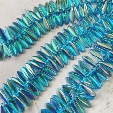 5x16mm Czech Daggers - Aquamarine AB - Pack of 20