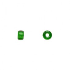 6x4mm Czech Crow (Pony) Beads - Emerald - Pack of 20