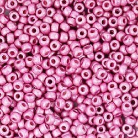 8/0 Miyuki Seed Beads - Duracoat Galvanised Matte Hot Pink - 22gm