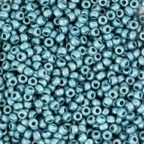8/0 Miyuki Seed Beads - Duracoat Galvanised Matte Seafoam