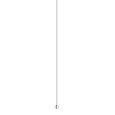 3" (75mm) 24ga Sterling Silver Headpins with 1.5mm Ball - Pack of 2 3" (75mm) 24ga Sterling Silver Headpins with 1.5mm Ball - Pack of 2