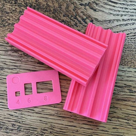 4, 6 & 8mm Acrylic Clay Bead Roller with Measuring Templates