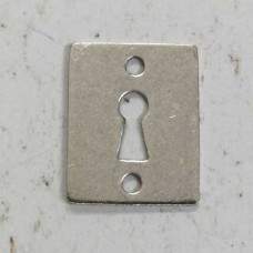 18x13mm Sterling Silver Plated Brass Lock Charm/Link - Pack of 2