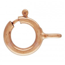 5.5mm Rose Gold Filled Spring Ring Clasp with Closed Ring - Each