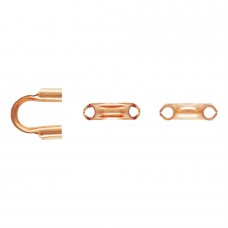 5x4mm (.031" Hole) Medium Wire Guardians - 14K Rose Gold Filled - Pack of 10