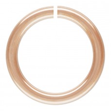 6mm 20.5ga (.76mm) Click & Lock 14K Rose Gold Filled Round Jumprings - Pack of 2