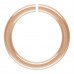 6mm 20.5ga (.76mm) Click & Lock 14K Rose Gold Filled Round Jumprings - Pack of 2