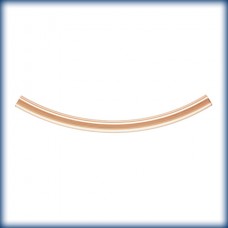 2x30mm (1.7mm ID) Curved 14Kt Rose Gold Filled Tube Beads