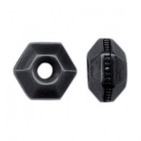 5mm TierraCast Faceted Spacer - Black Oxide - Pack of 10