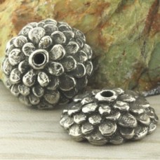 Green Girl Studios - 17mm Floral Bead Cap - Each