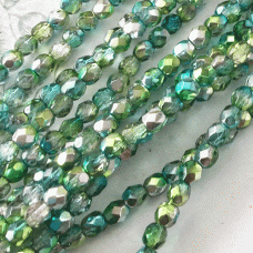 4mm Czech Firepolish Beads - Laguna Celestial - Pack of 50