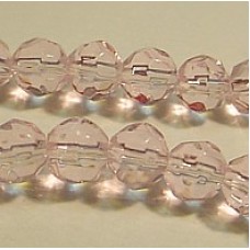 4mm Rose Faceted Round Beads - Strand