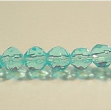 4mm Turquoise Faceted Round Beads