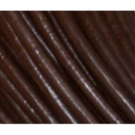 4mm Dark Brown Greek Round Leather Cord
