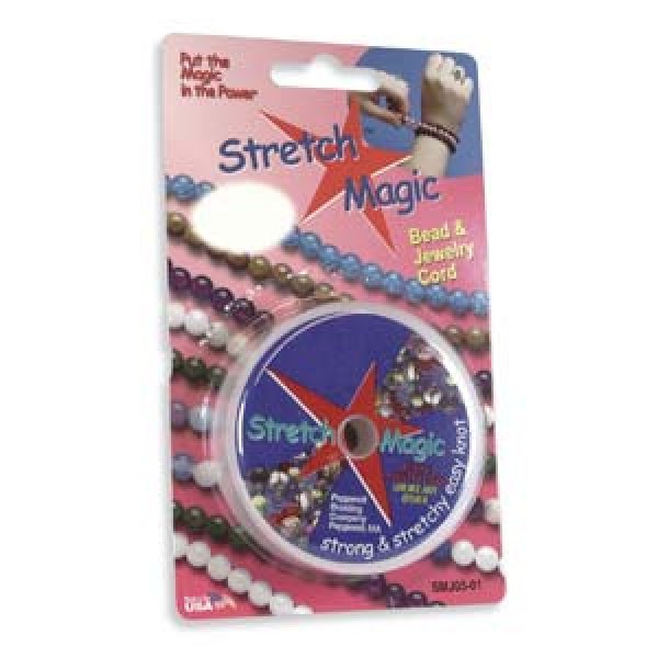 Stretch Magic Pepperell SMJ-3-5 1mm Stretch Magic Bead and Jewelry Cord,  5m, Black