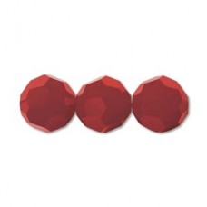 8mm Dk Red Coral Swarovski Crystal 5000 Round Beads - Pack of 2
