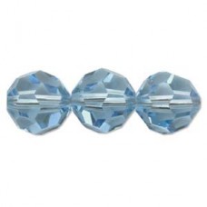 10mm Swarovski Series 5000 Round Beads - Aqua - Pack of 2