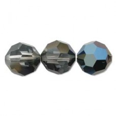6mm Swarovski Round Beads - Crystal Metallic Blue