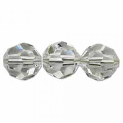 10mm Swarovski Round Beads - Crystal Silver Shade