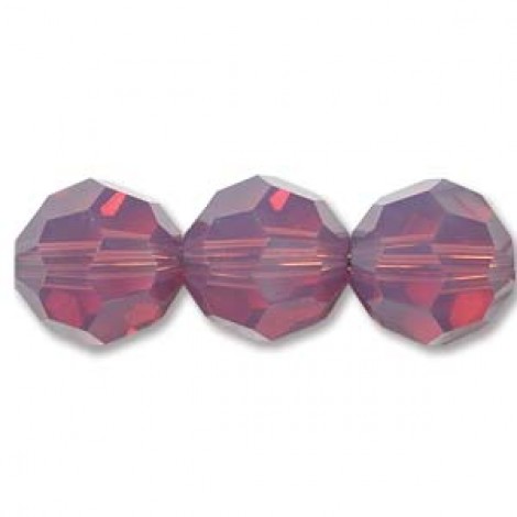 4mm Swarovski Round Faceted Beads - Cyclamen Opal