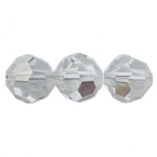 8mm Swarovski Round Beads - Light Grey Opal