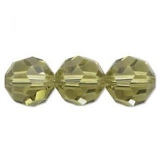 8mm Swarovski Crystal 5000 Round Beads - Lime - Pack of 2