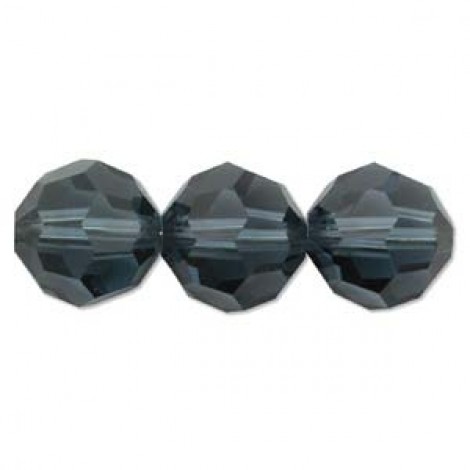 3mm Swarovski Crystal Round Beads - Montana - Pack of 10 3mm Swarovski Crystal Round Beads - Montana - Pack of 10
