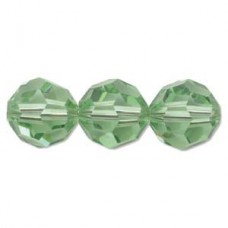 6mm Swarovski Crystal Round Beads - Peridot - Pack of 2