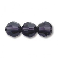 3mm Swarovski Crystal Round Beads - Purple Velvet - Pack of 10