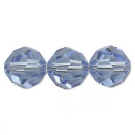 4mm Swarovski Crystal Round Beads - Lt Sapphire