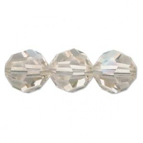 8mm Swarovski Crystal Faceted Round Beads - Sand Opal