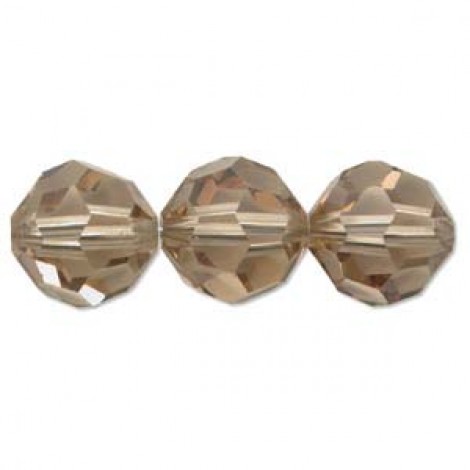 6mm Swarovski Crystal Round Beads - Lt Colorado Topaz