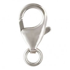 12x7mm .925 Sterling Silver Trigger Clasp with Open Jumpring - Each