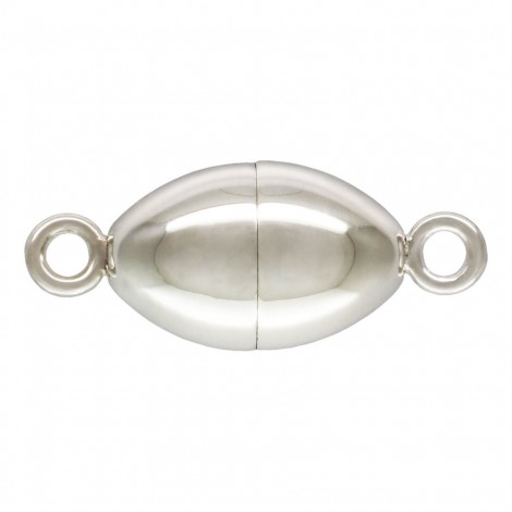 6.0x10.0mm Oval .925 Sterling Silver Magnetic Clasp SPAT - Each