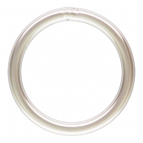 6mm OD 22ga Anti-Tarnish Sterling Silver Closed Round Jumprings - Pack of 2