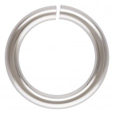 4.5mm 22ga (.64mm) Click & Lock Anti-Tarnish Sterling Silver Jumprings - Pack of 10