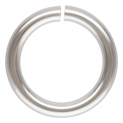 4.5mm 22ga (.64mm) Click & Lock Anti-Tarnish Sterling Silver Jumprings - Pack of 10