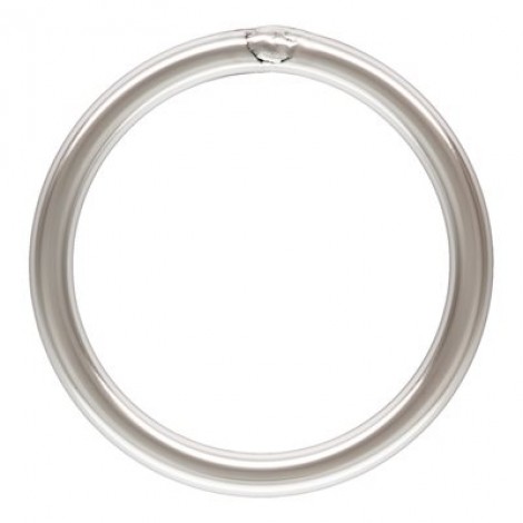 8mm 20.5ga Closed Anti-Tarnish Sterling Silver Jumprings - Pack of 2