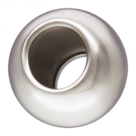 1.8mm Sterling Silver Standard Weight Round Seamless Spacer Beads - .9mm hole - Pack of 20