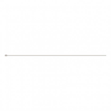 2" (50mm) x 26ga (Ex-Thin) Sterling Ball Headpins - Pack of 10
