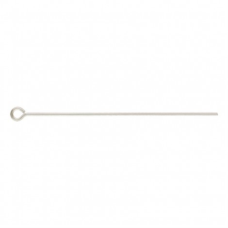1.5" (38.1mm) 22ga Sterling Silver Eyepins - Pack of 2