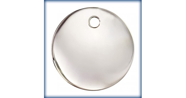 20mm (0.5mm) 24ga .925 Sterling Silver Round Disc with 2.3mm Hole ...