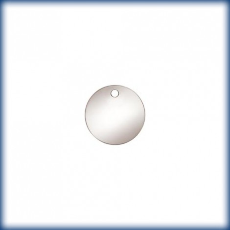 10mm (0.8mm) 20ga .925 Sterling Silver Round Disc with 1.1mm Hole