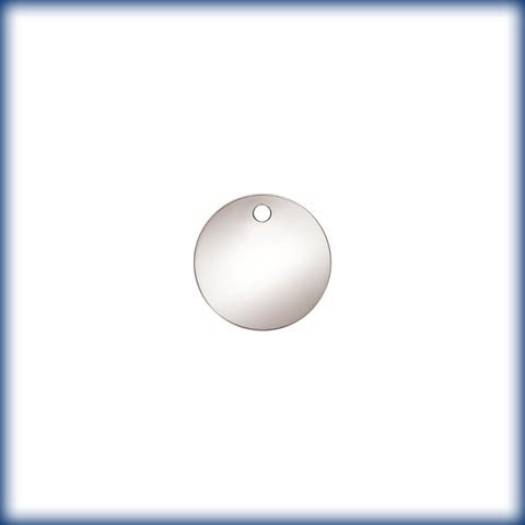 10mm (0.8mm) 20ga .925 Sterling Silver Round Disc with 1.1mm Hole ...