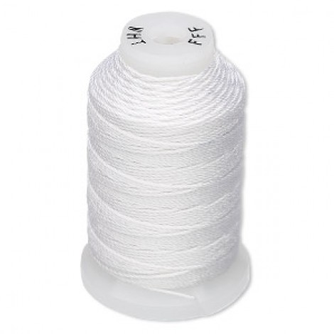 Purely Silk™ 3-Ply .42mm FFF Silk Thread - White - 84 metre spool