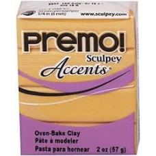 Premo Accents 57gm Polymer Clay - 18K Gold (Mica Metallic)